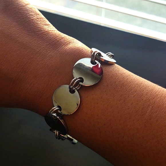 NWOT😃Shiny Round Disk Bracelet (by Michael Anthony) - Picture 4 of 10
